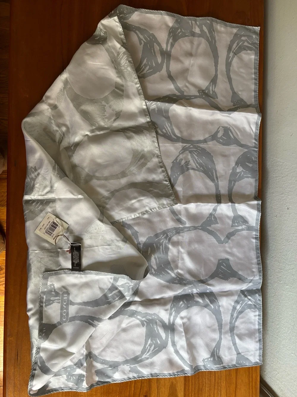 Coach Signature Silk Scarf Signature
